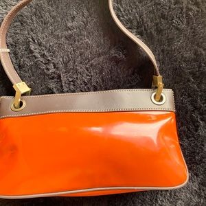 Donald J. Pliner Vintage Orange Clutch